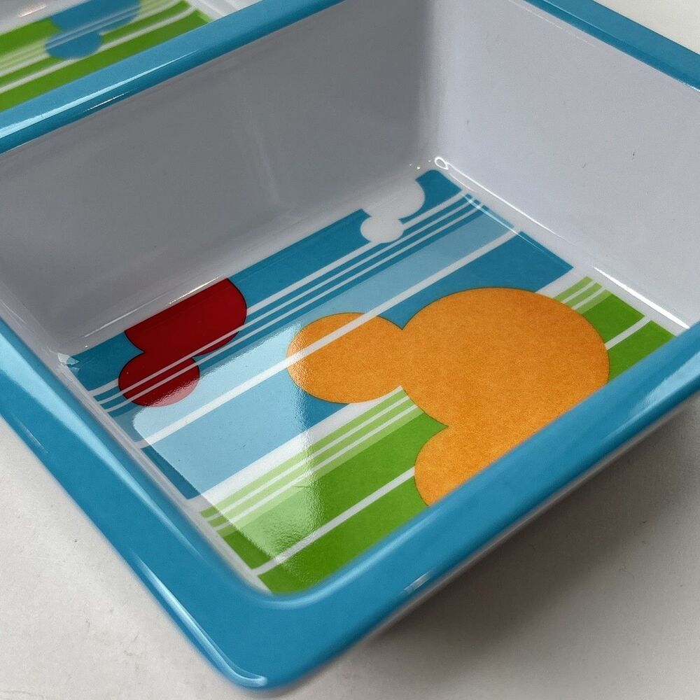 Disney Mickey Mouse Snack Serving Tray Divided Sections Multicolor Rectangle - Picture 13 of 16